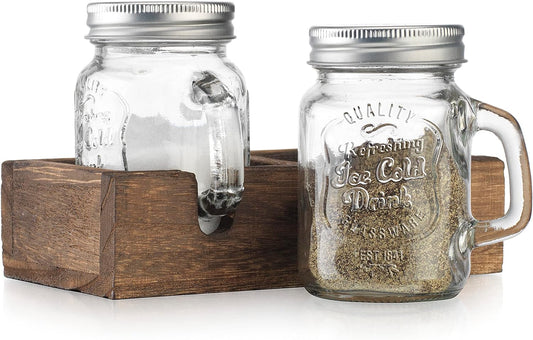 Mason Jar Salt and Pepper Shakers