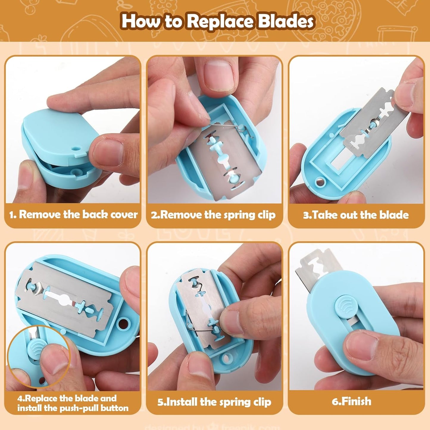 Extractable & Magnetic Bread Lame Dough Scoring Tool