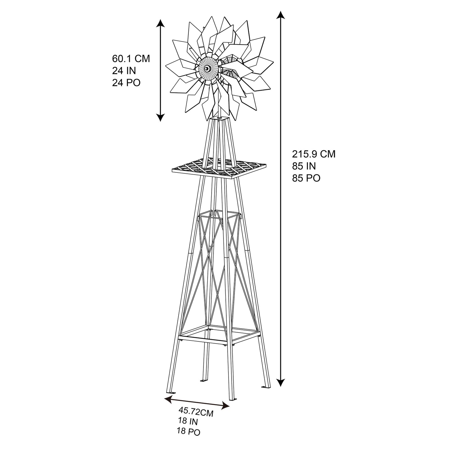 Farmhouse Wind Spinner