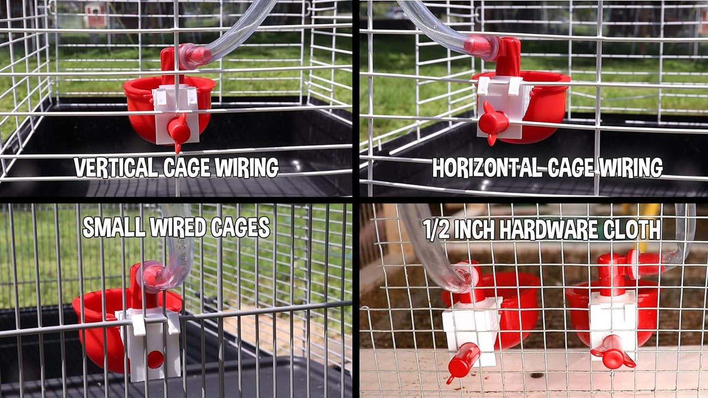 DIY Automatic Chicken Waterer Cups for Any Chicken Watering System