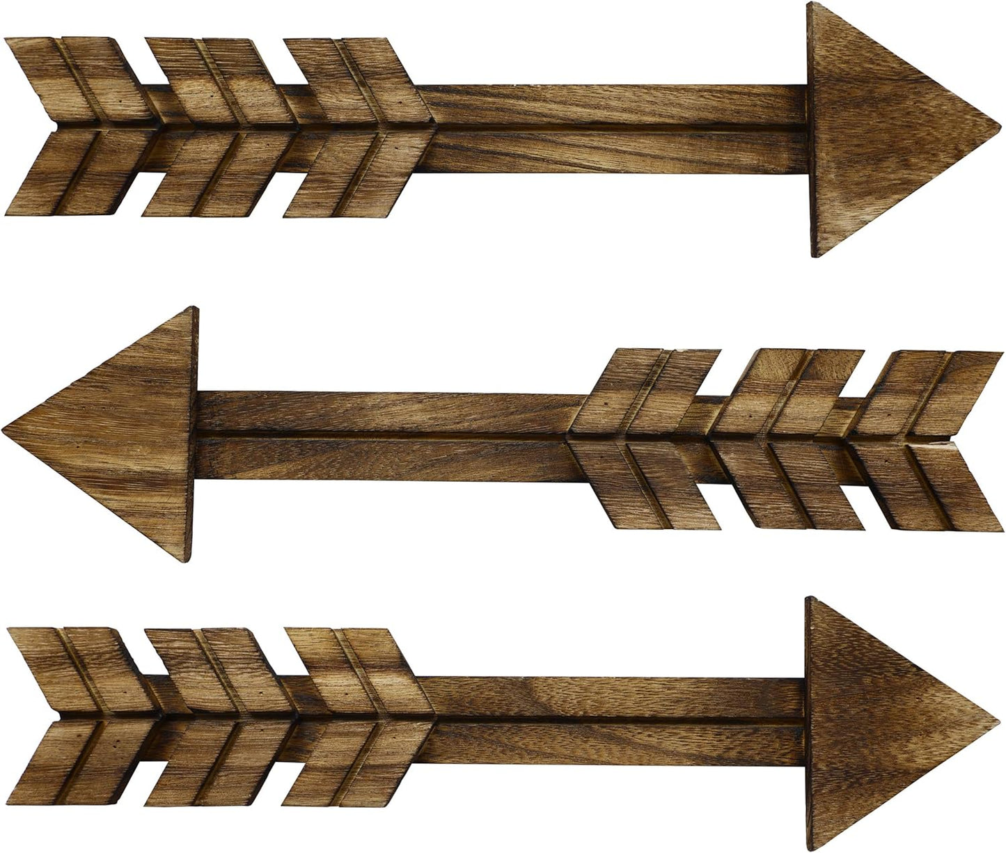 Wooden Arrow Wall Decor - Set of 3 Arrow Home Decor 