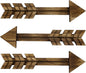 Wooden Arrow Wall Decor - Set of 3 Arrow Home Decor 