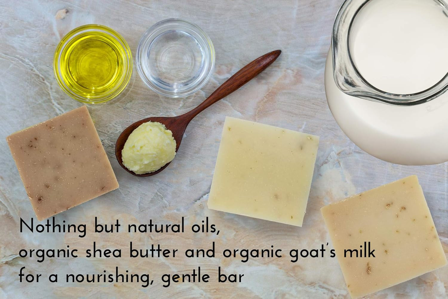 Handmade Fresh Goat'S Milk Bar Soap (Oatmeal Honey, 3 Bars 