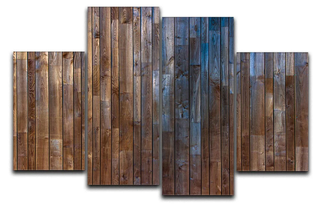 Barn Wood Wall Background 4 Split Panel Canvas