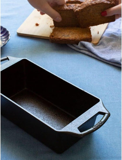 Cast Iron Loaf Pan 8.5X4.5 Inch, Black