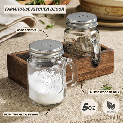 Mason Jar Salt and Pepper Shakers