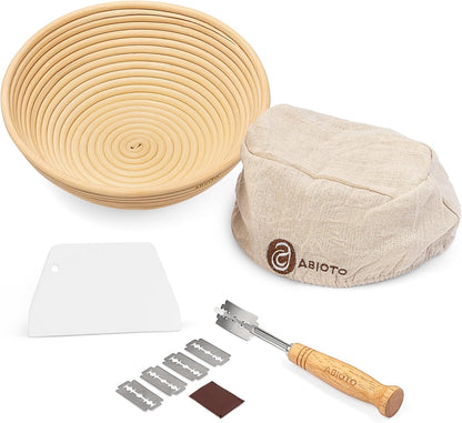 Banneton Bread Proofing Basket Set - a Complete Kit 