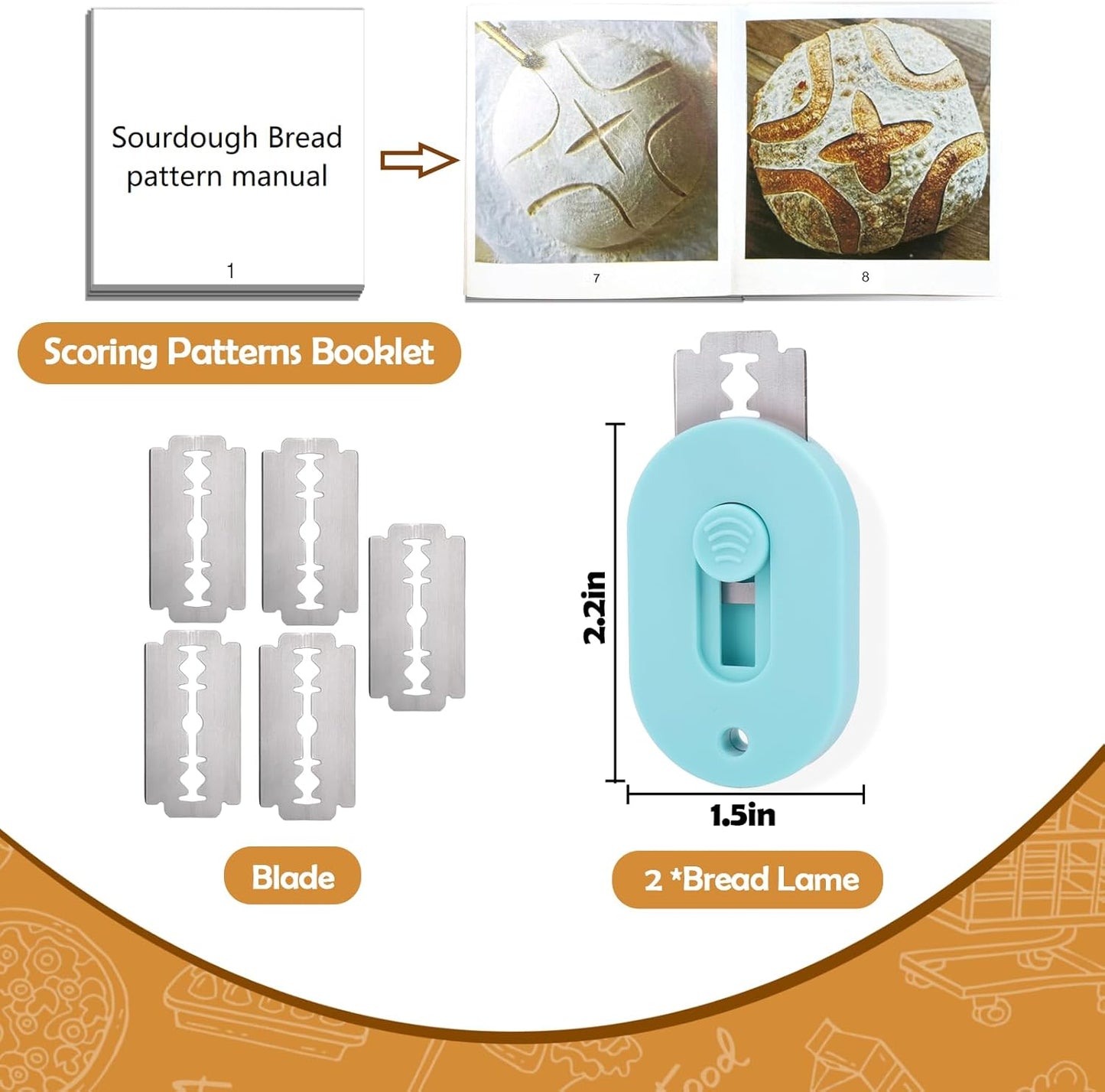 Extractable & Magnetic Bread Lame Dough Scoring Tool