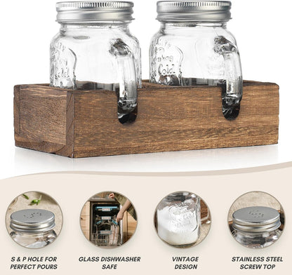 Mason Jar Salt and Pepper Shakers