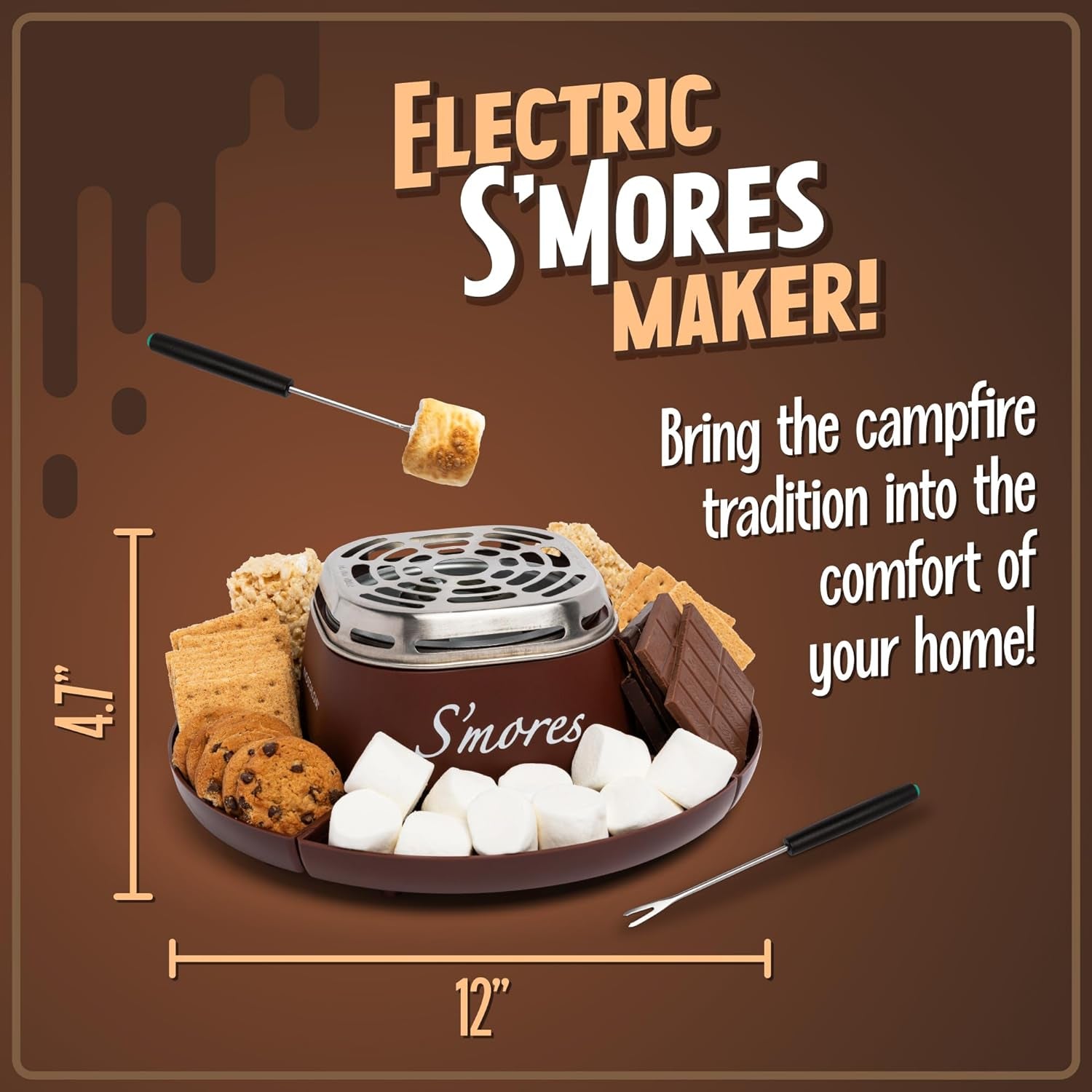 Tabletop Indoor Electric S'Mores Maker