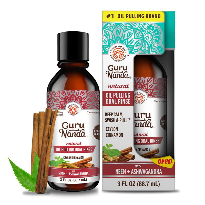 3Oz Travel Pack - Gurunanda Coconut & Cinnamon Oil Pulling 