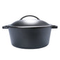 5Qt Cast Iron Pre-Seasoned Dutch Oven Black