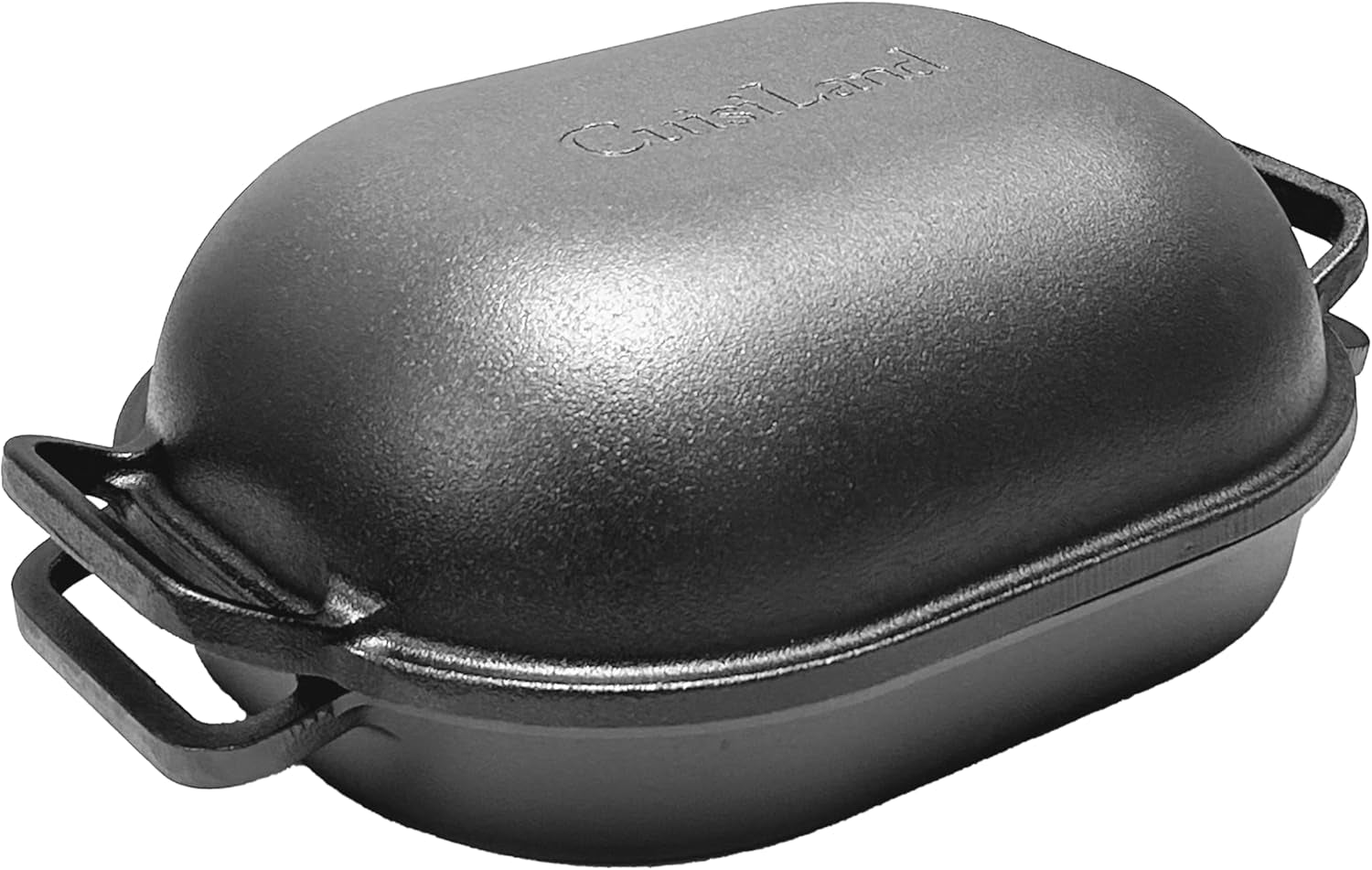 Large Heavy Duty Pre-Seasoned Cast Iron Bread & Loaf Pan - a Perfect Way for Baking