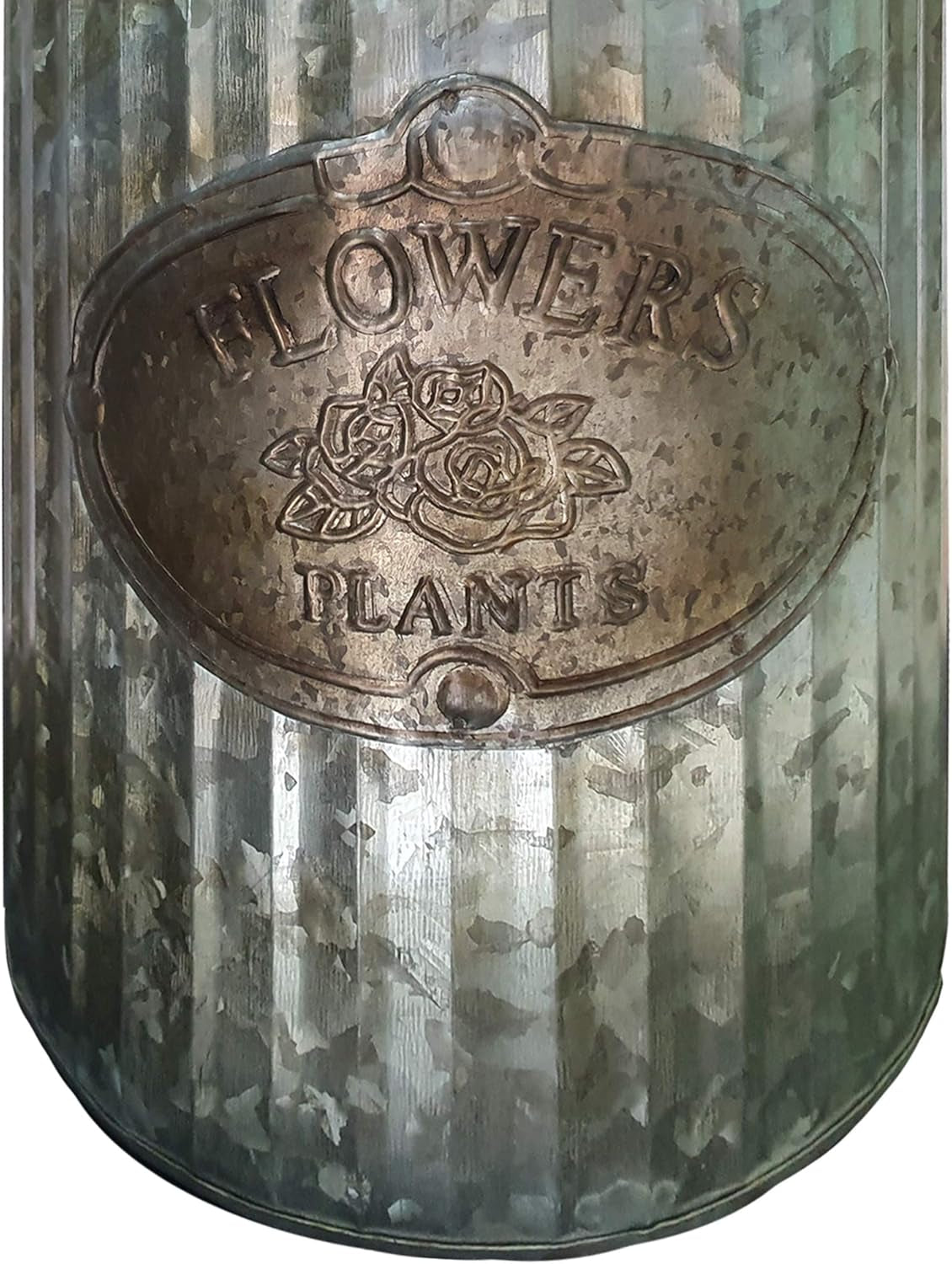 Vintage Industrial Farmhouse Chic Flowers and Plants Can with Handle (Does Not Come with Flowers)