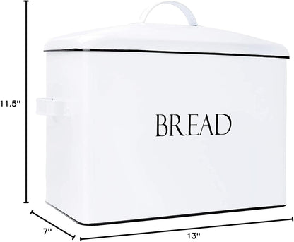 Farmhouse Extra Large Bread Box for Kitchen Countertop