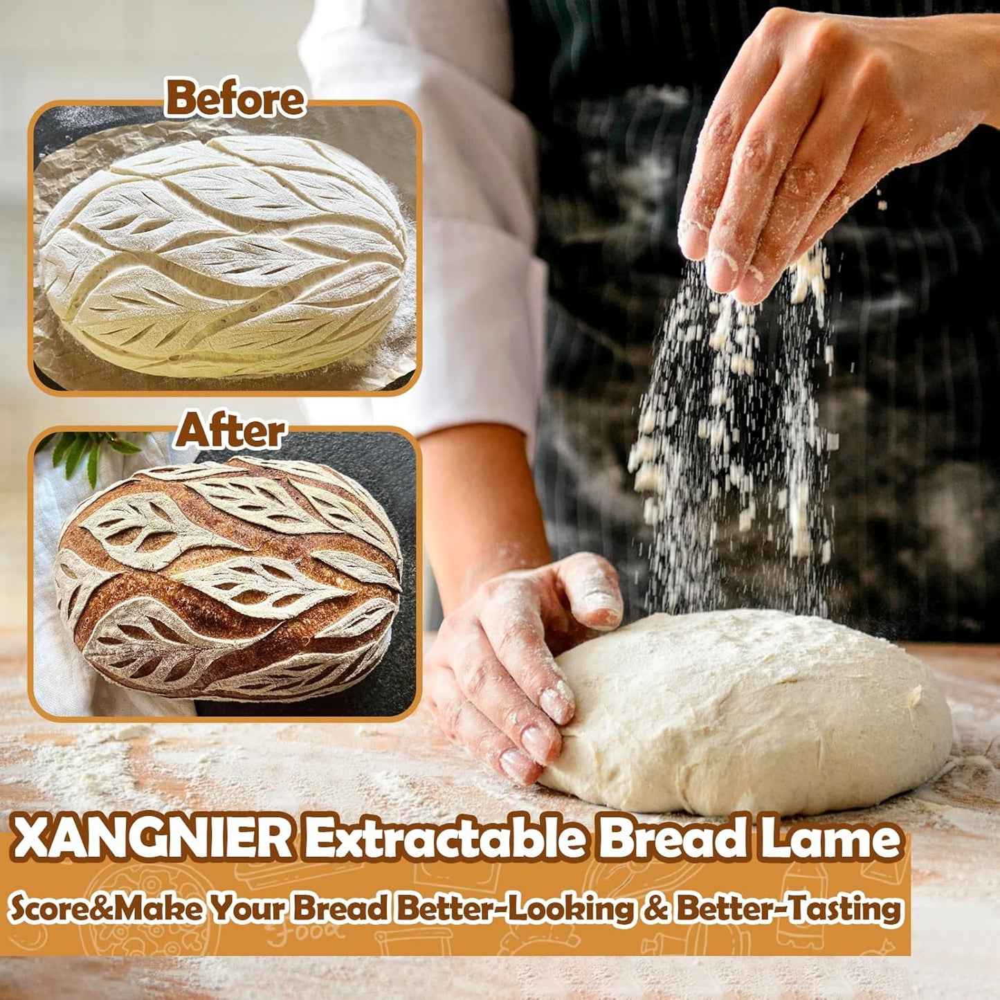 Extractable & Magnetic Bread Lame Dough Scoring Tool