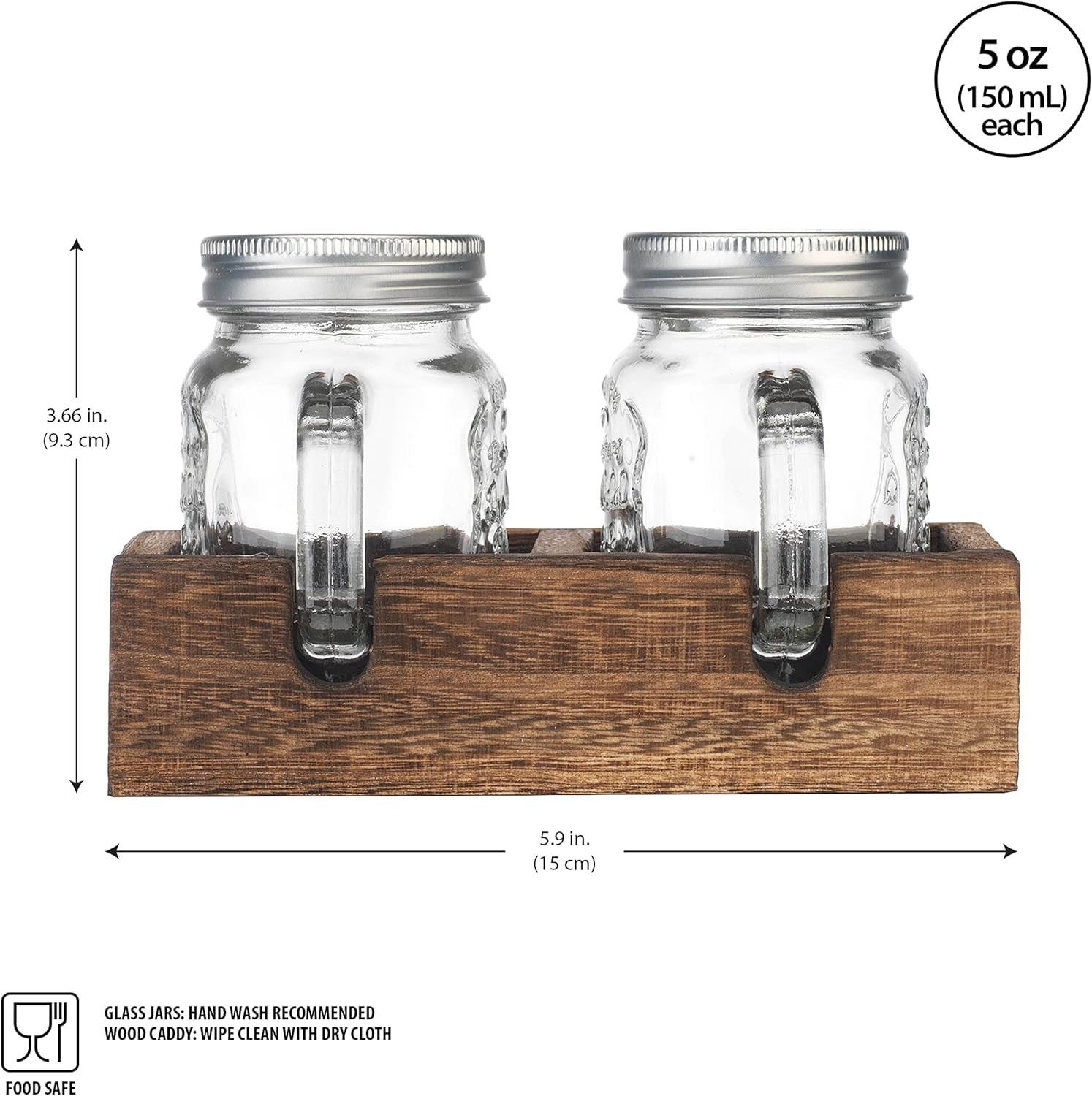 Mason Jar Salt and Pepper Shakers