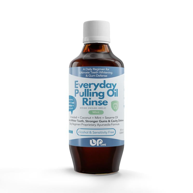 Upone Whitening Oil Pulling Rinse - Advanced Formulation with 20 Herbs & Oils - Whitens Teeth & Reduces Gum Sensitivity - Elevate Your Oral Health!