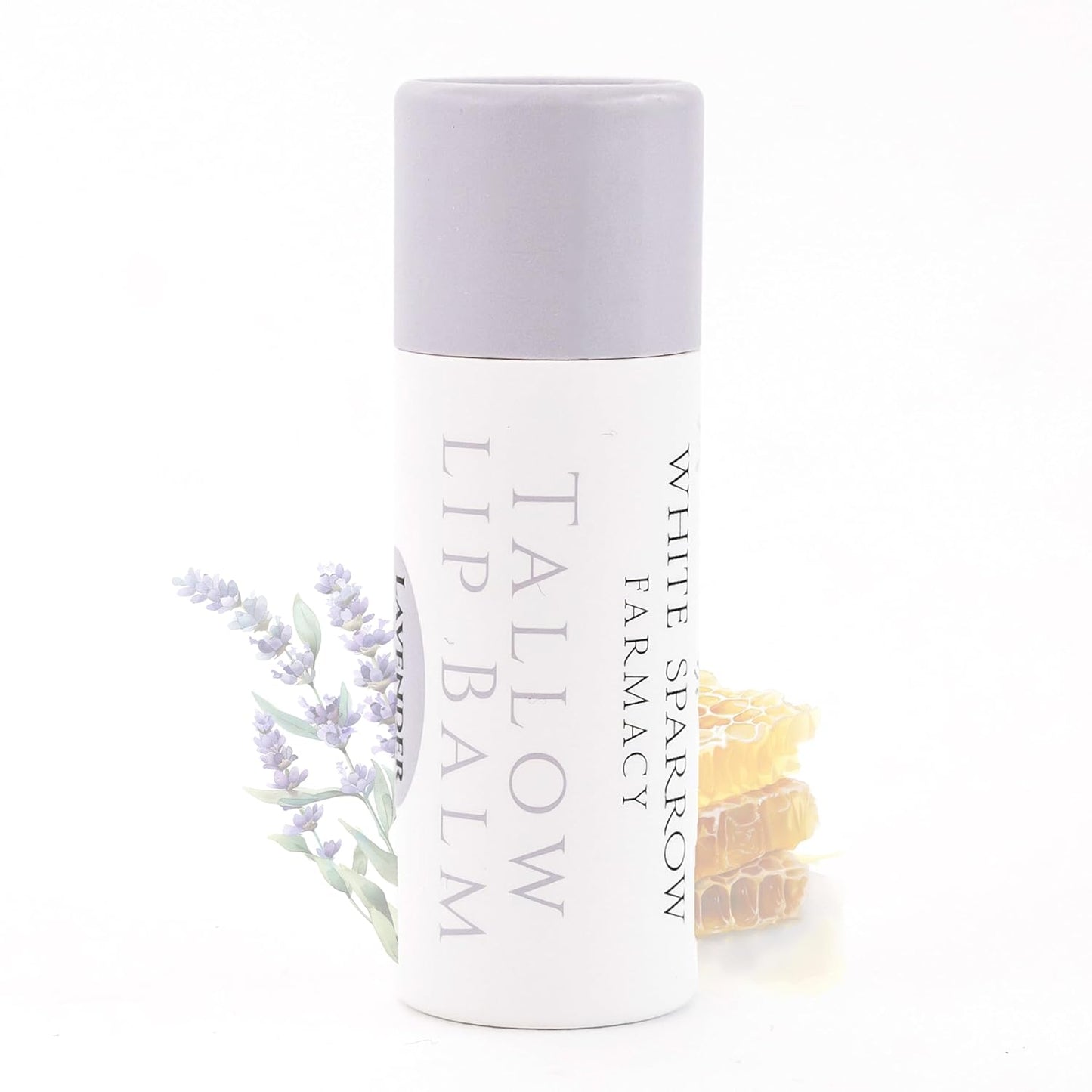 Organic Tallow Lip Balm (Lavender & Honey)