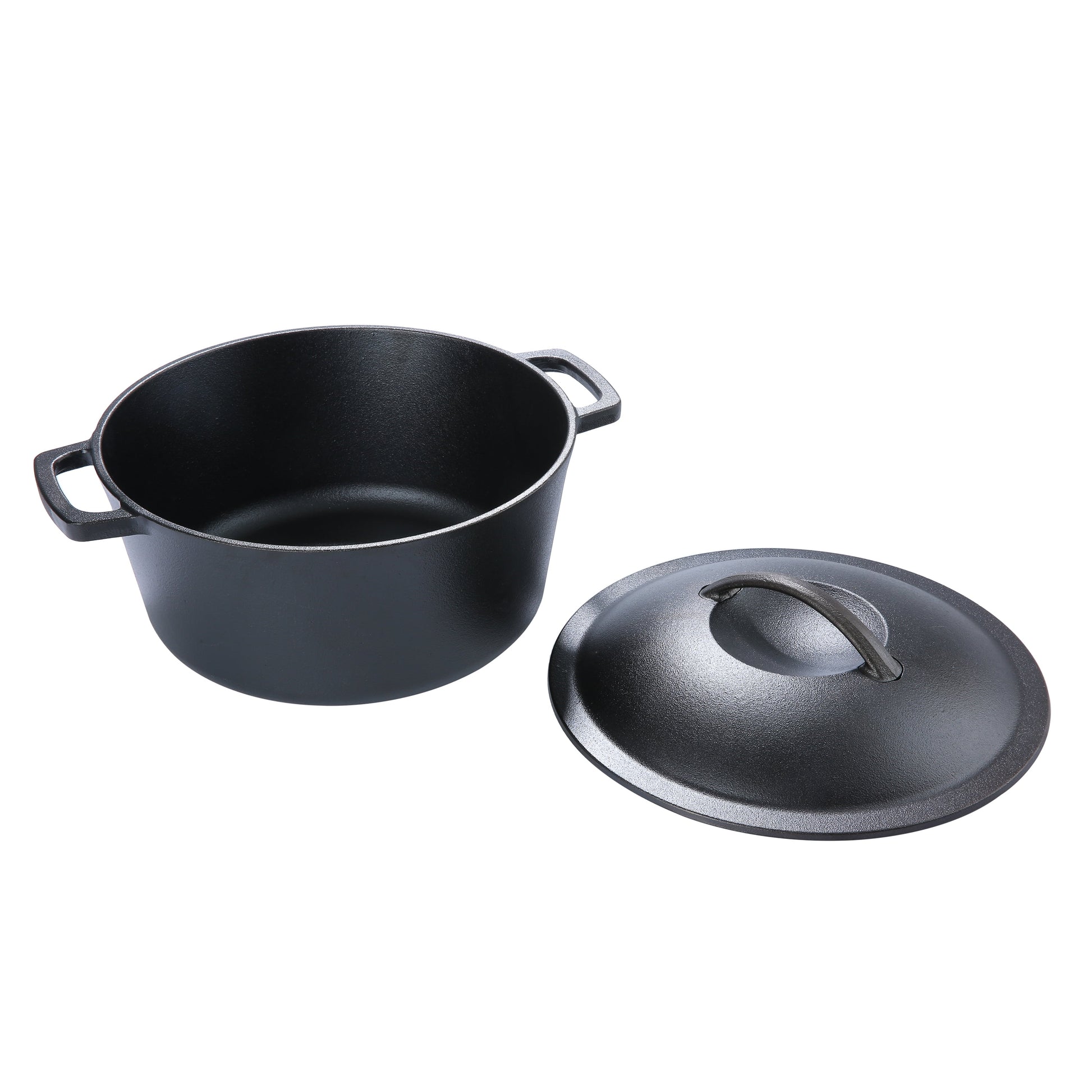 5Qt Cast Iron Pre-Seasoned Dutch Oven Black