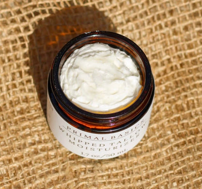 100% Grass Fed Grass Finished Whipped Vanilla Beef Tallow Moisturizer/Body Balm for Face, Body, Oily, Dry, Sensitive Skin 